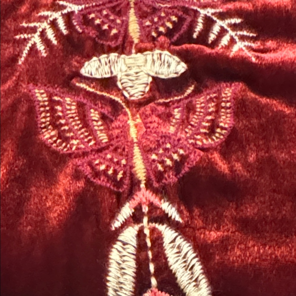 Johnny Was Taline heavily embroidered velvet top NWT - Picture 10 of 16